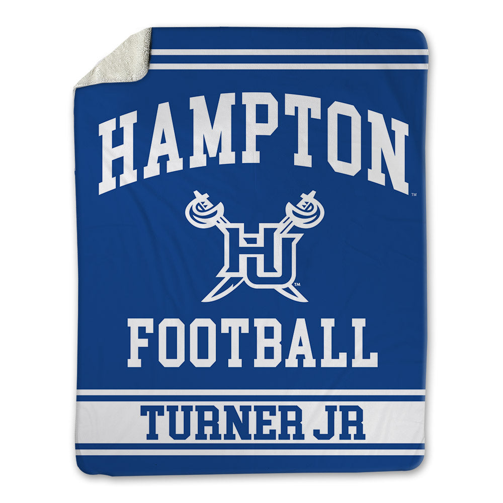 Hampton - NCAA Football : Antonio Turner jr - Blanket-0