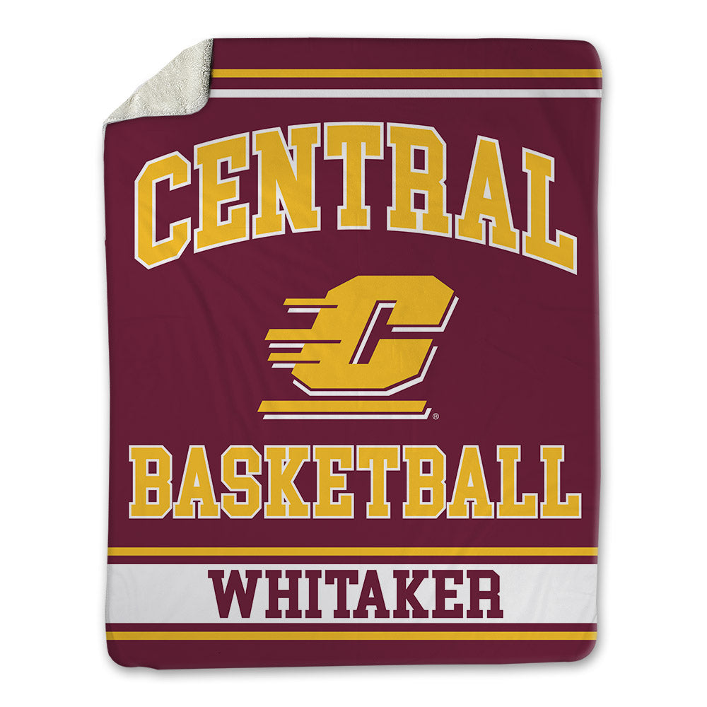 Central Michigan - NCAA Men's Basketball : Jaxson Whitaker - Blanket-0