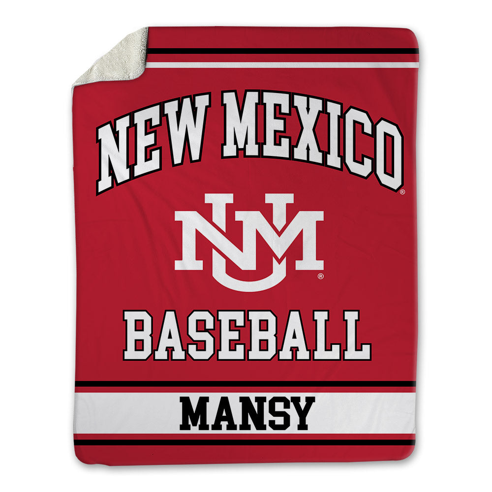 New Mexico - NCAA Baseball : Luke Mansy - Blanket-0