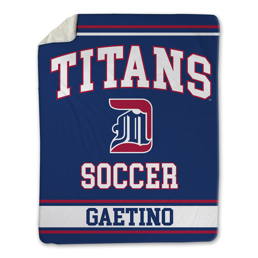 Detroit Mercy - NCAA Men's Soccer : Hayden Gaetino - Blanket-0
