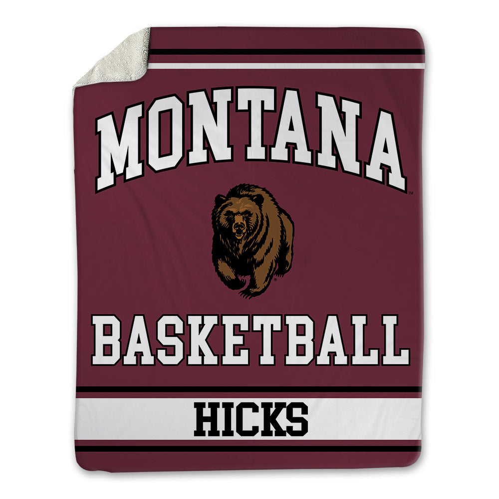 Montana - NCAA Men's Basketball : Brooklyn Hicks - Blanket-0