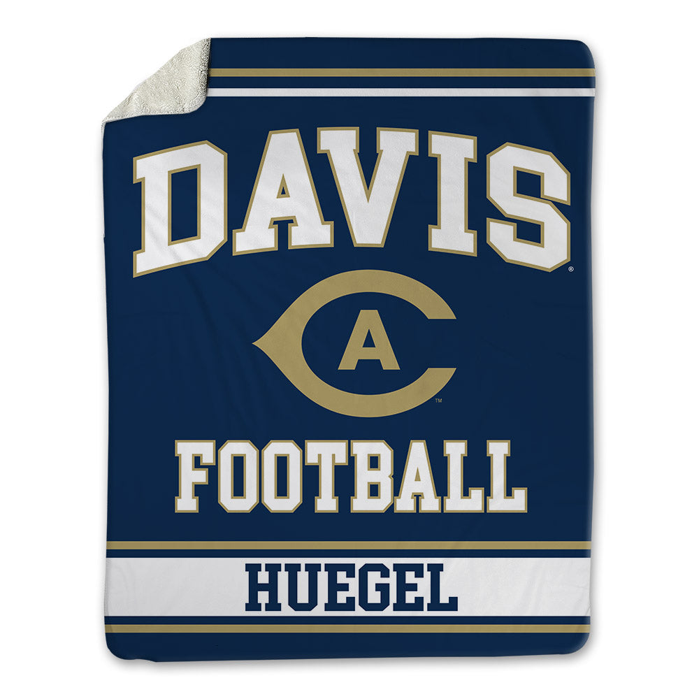 UC Davis - NCAA Football : Devin Huegel - Blanket-0