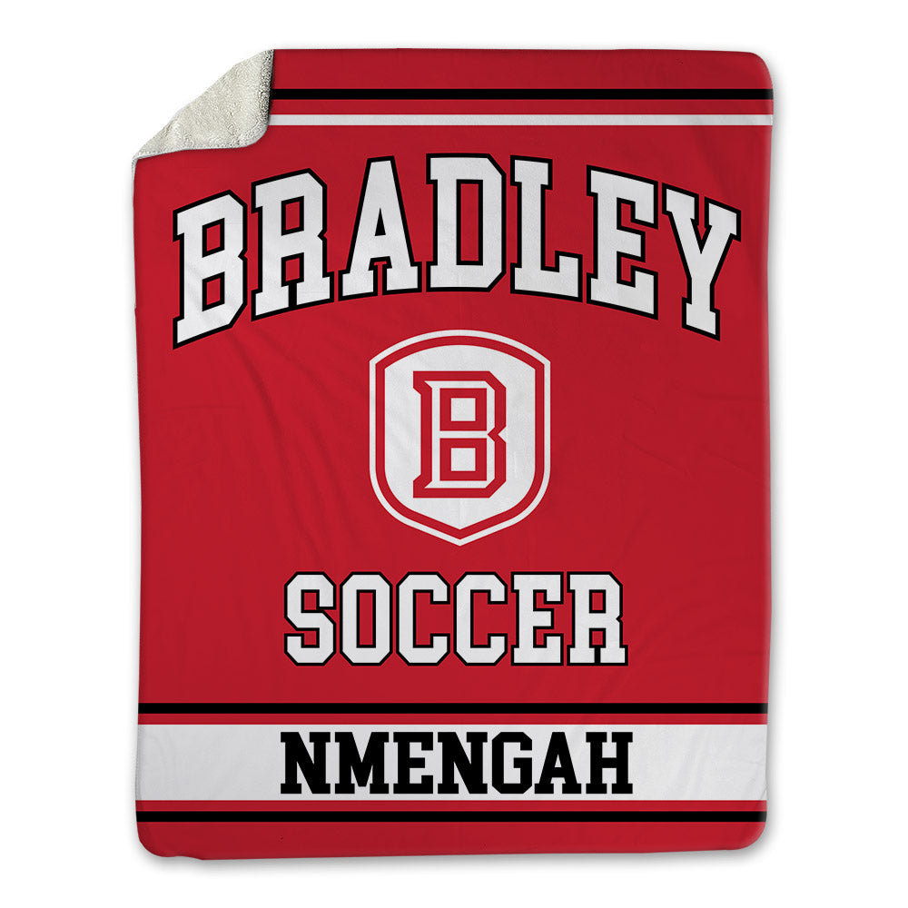 Bradley - NCAA Men's Soccer : Franc Nmengah - Blanket-0