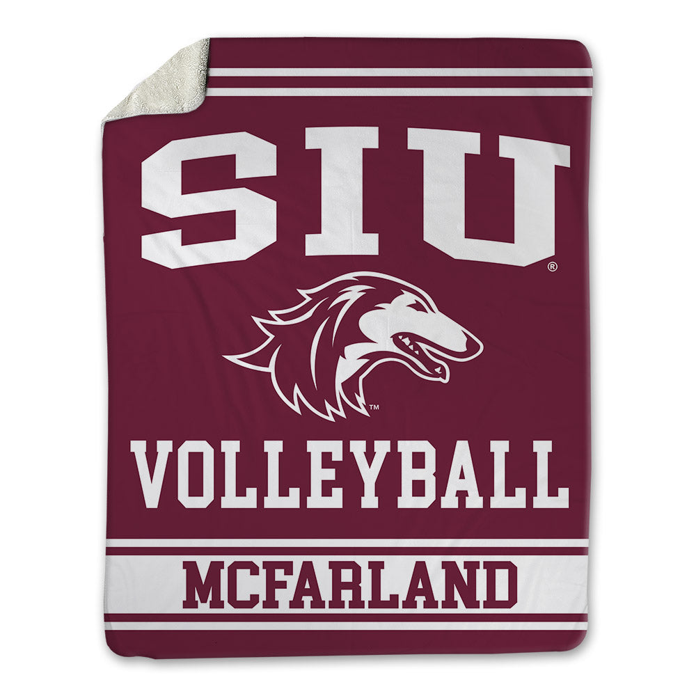 SIU Carbondale - NCAA Women's Volleyball : Ella McFarland - Blanket-0