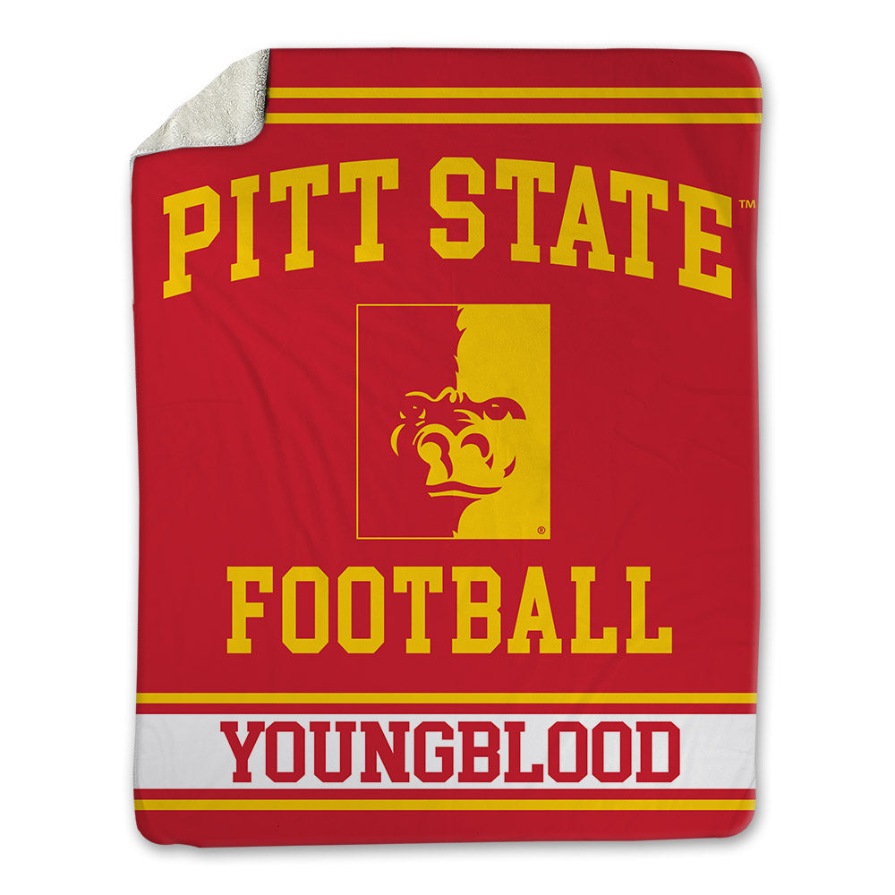 Pitt State - NCAA Football : Malachi Youngblood - Blanket-0