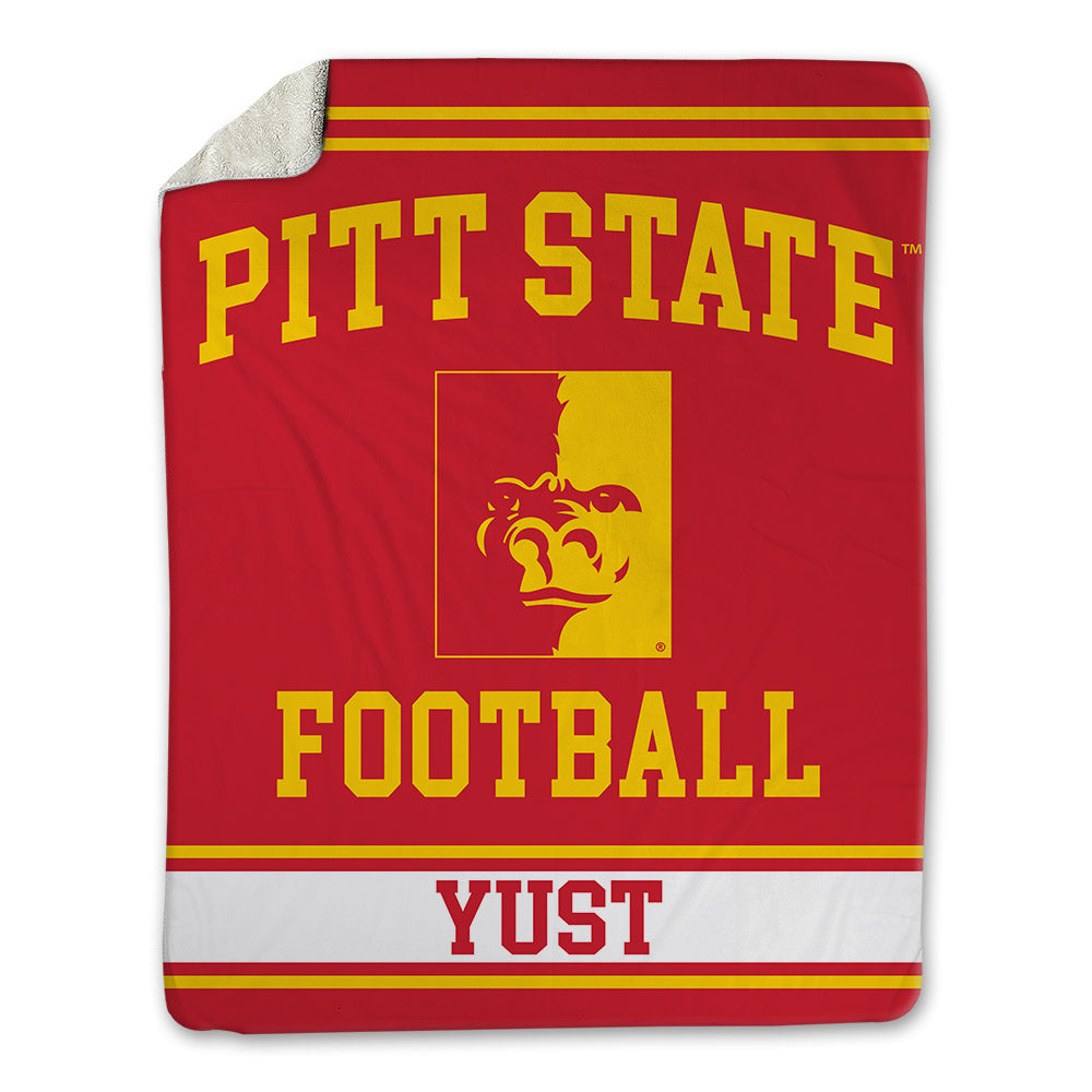 Pitt State - NCAA Football : Isaac Yust - Blanket-0