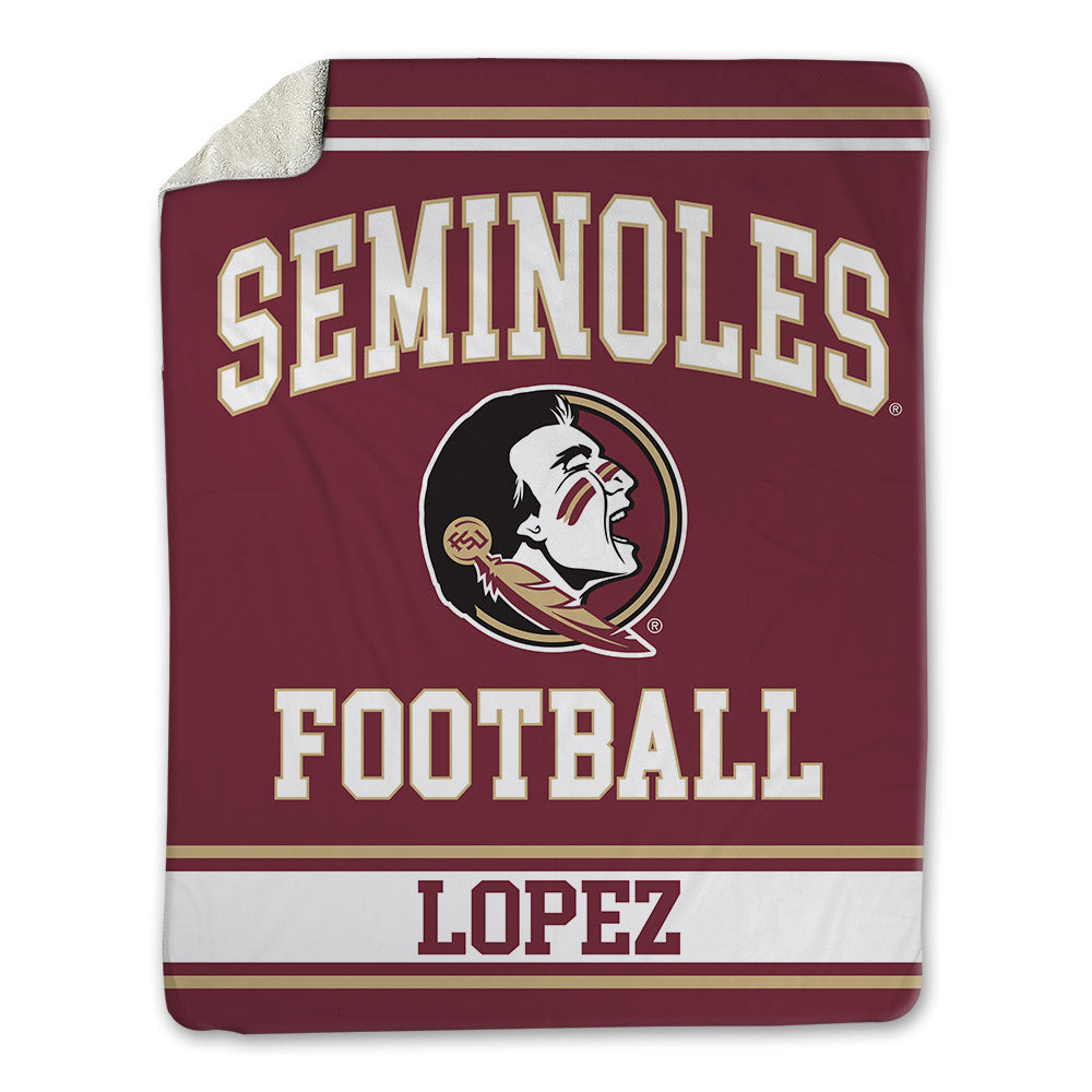 FSU - NCAA Football : Jasen Lopez - Blanket-0