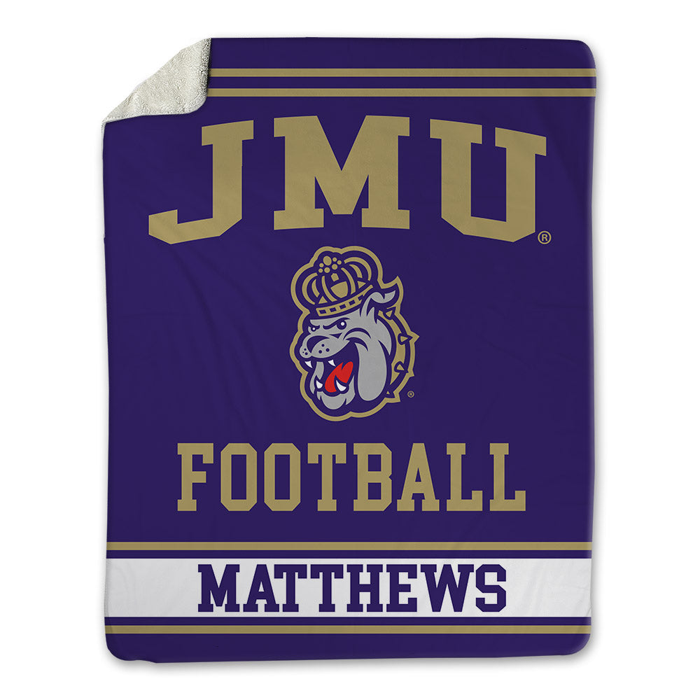JMU - NCAA Football : Micah Matthews - Blanket-0