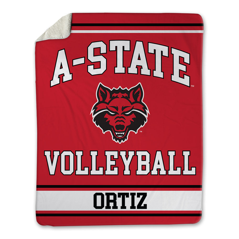 Arkansas State - NCAA Women's Volleyball : Valeria Ortiz - Blanket-0