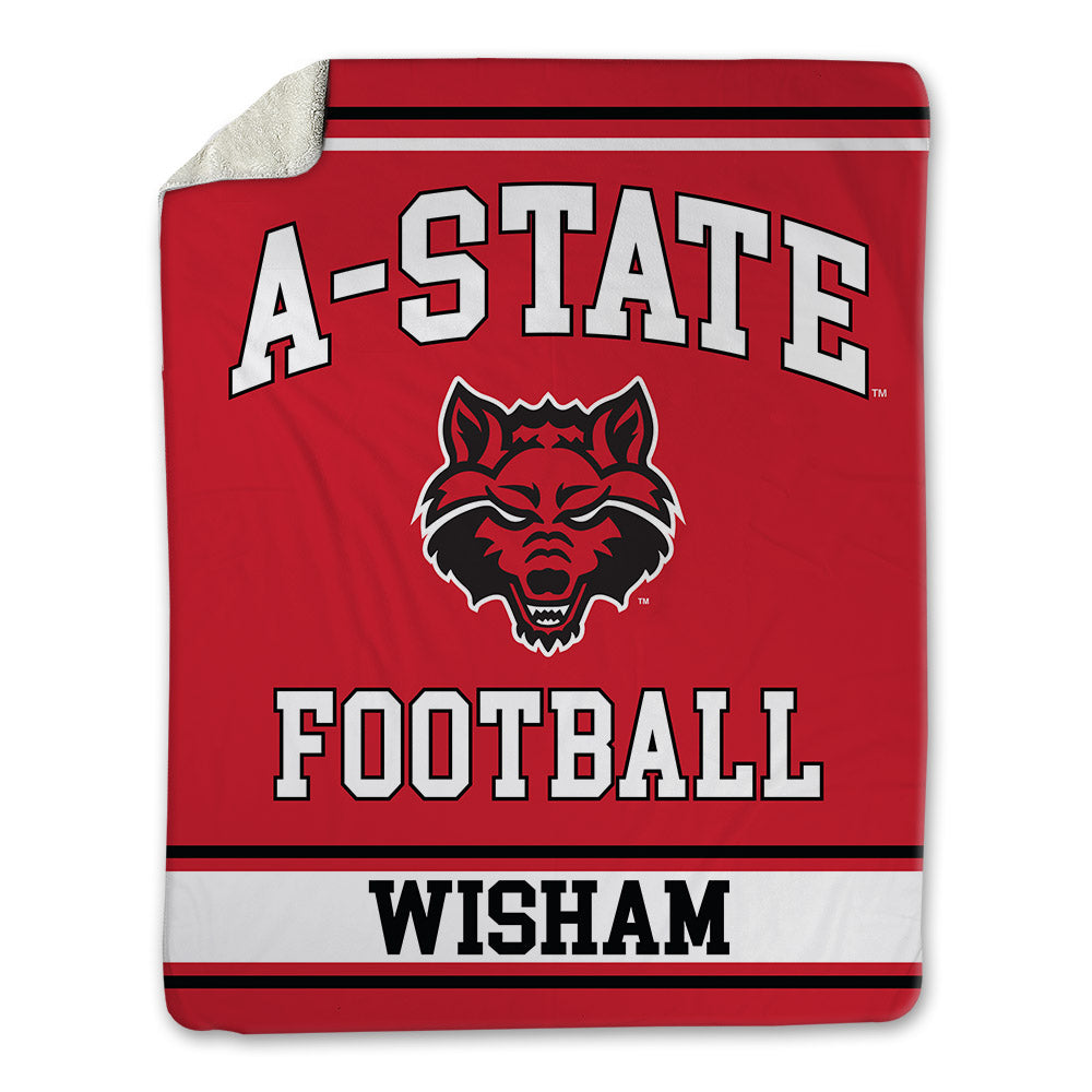Arkansas State - NCAA Football : Luke Wisham - Blanket-0