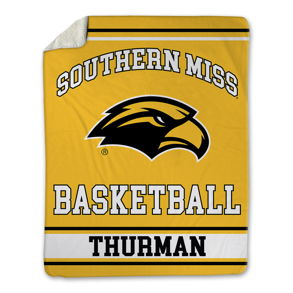 Southern Miss - NCAA Women's Basketball : Timya Thurman - Blanket-0