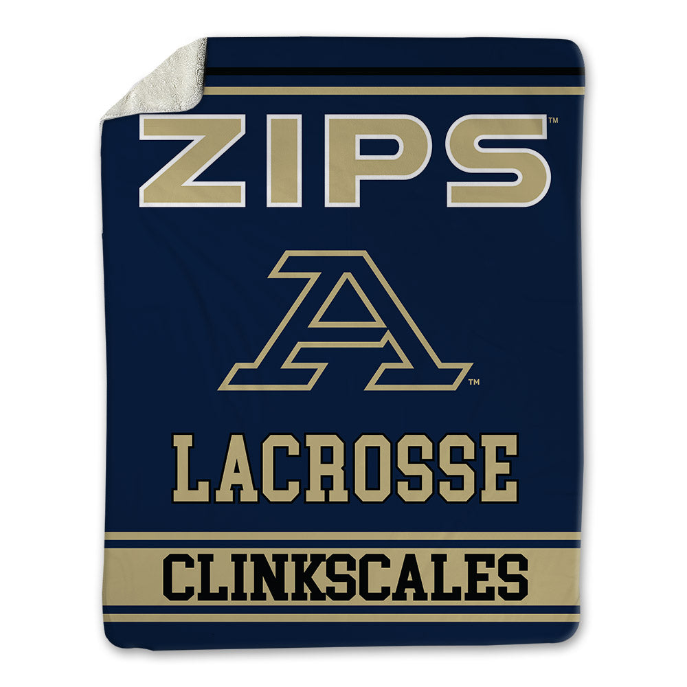 Akron - NCAA Women's Lacrosse : Jaelyn Clinkscales - Blanket-0