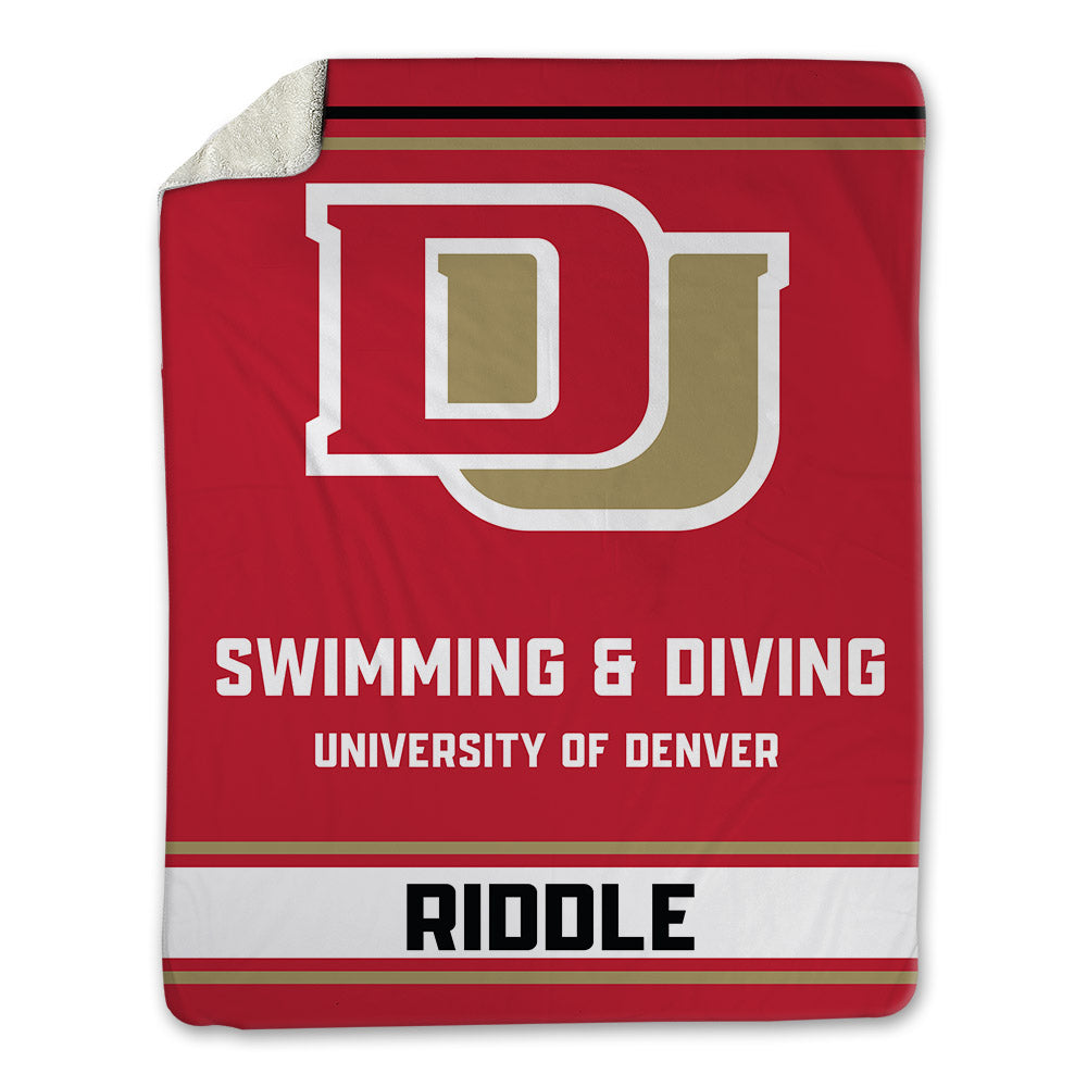DU - NCAA Women's Swimming & Diving : Darielle Riddle - Blanket-0