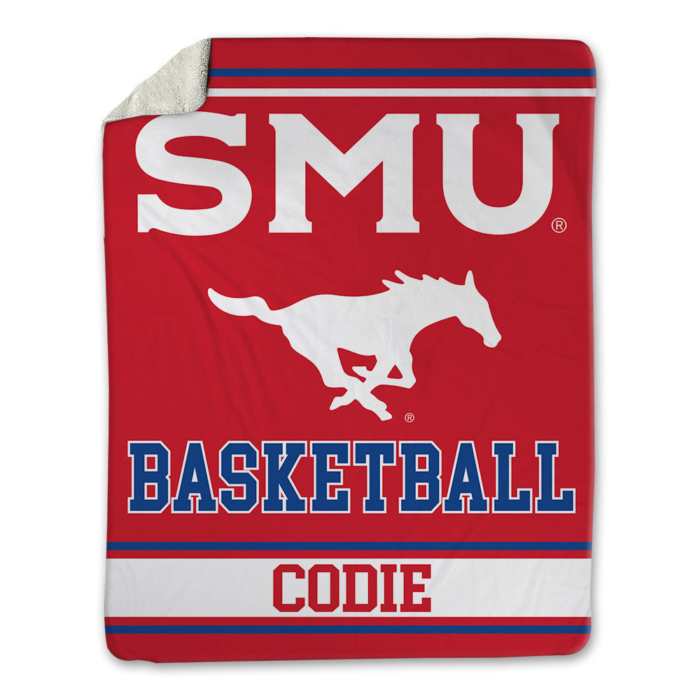 SMU - NCAA Men's Basketball : nicolas codie - Blanket-0