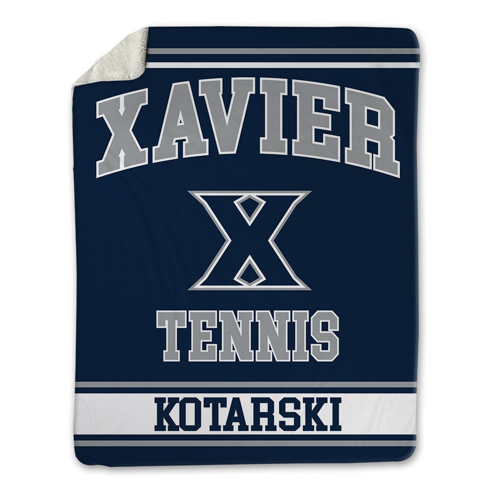 Xavier - NCAA Men's Tennis : alex kotarski - Blanket-0