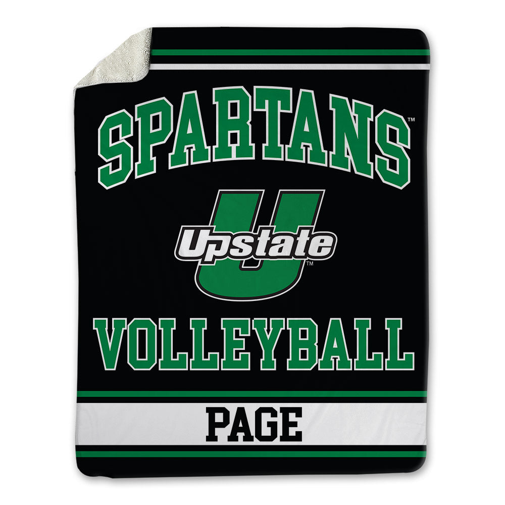 USC Upstate - NCAA Women's Volleyball : Savannah Page - Blanket-0