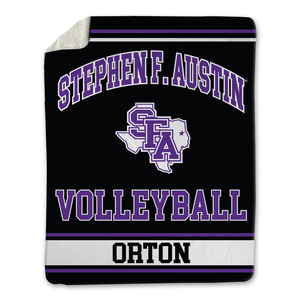 SFA - NCAA Women's Volleyball : izzy orton - Blanket-0