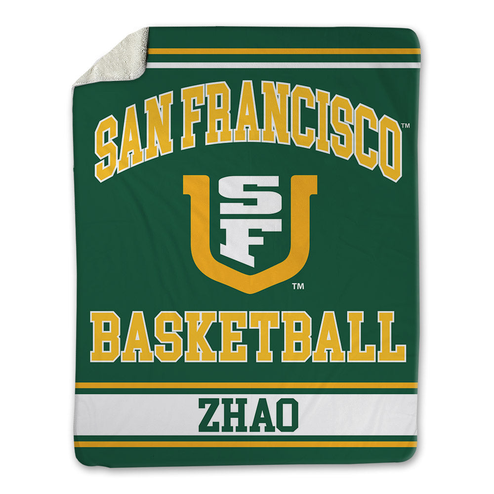 USFCA - NCAA Men's Basketball : Weilun Zhao - Blanket-0