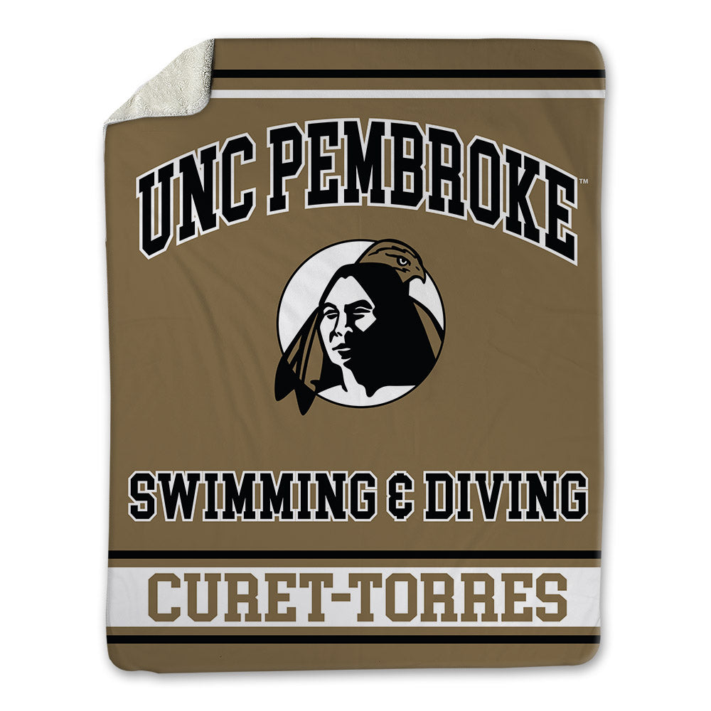 UNC Pembroke - NCAA Women's Swimming & Diving : Paola Curet-Torres - Blanket-0