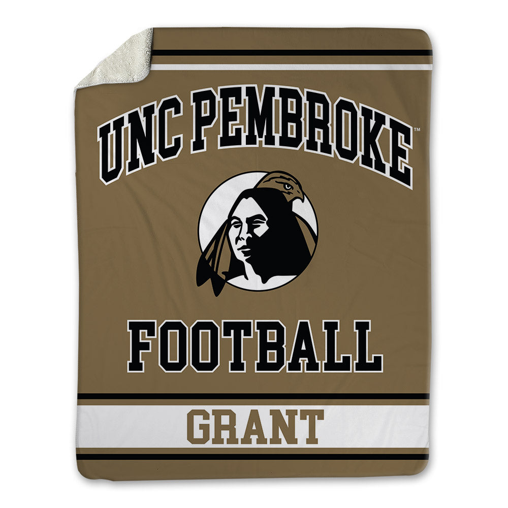 UNC Pembroke - NCAA Football : Devyn Grant - Blanket-0