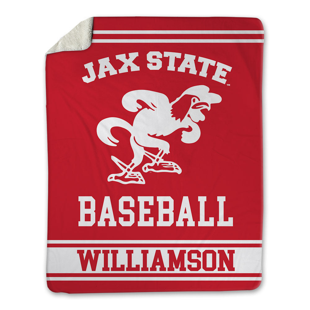 Jax State - NCAA Baseball : Ace Williamson - Blanket-0