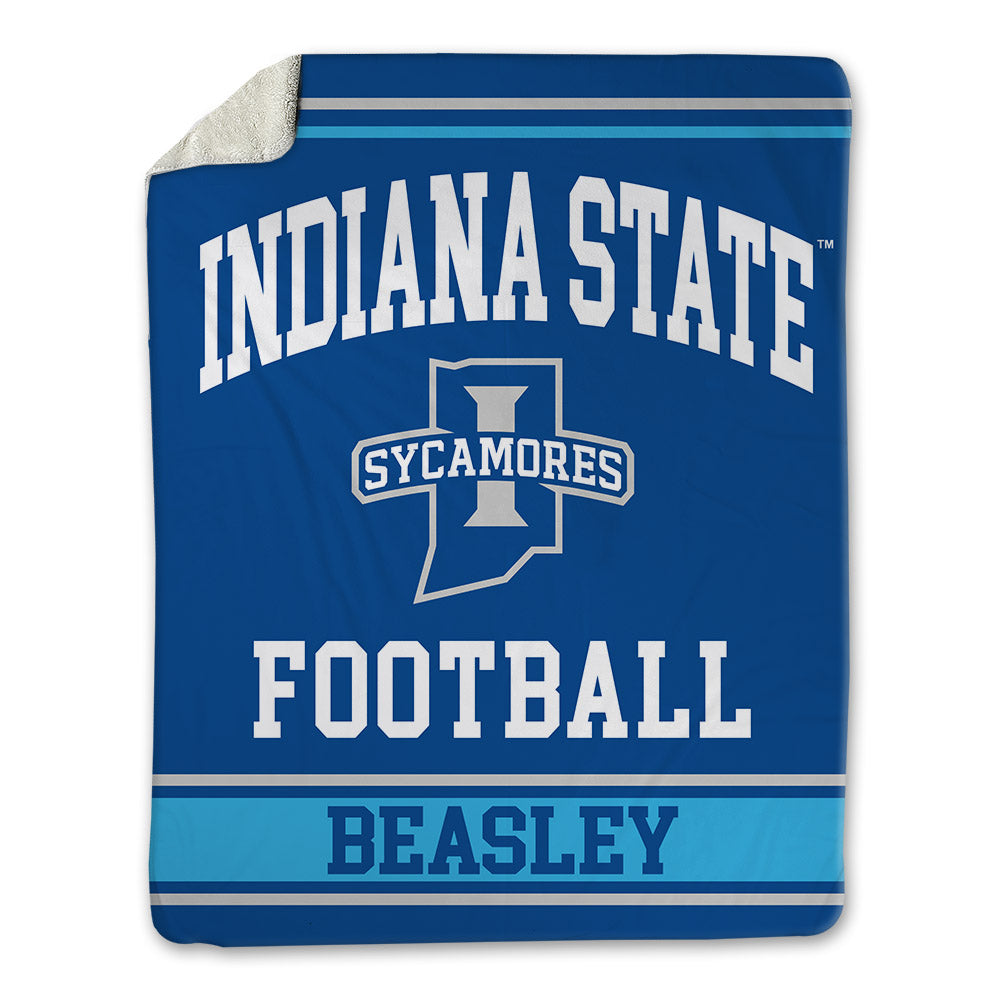Indiana State - NCAA Football : Robert Beasley - Blanket-0