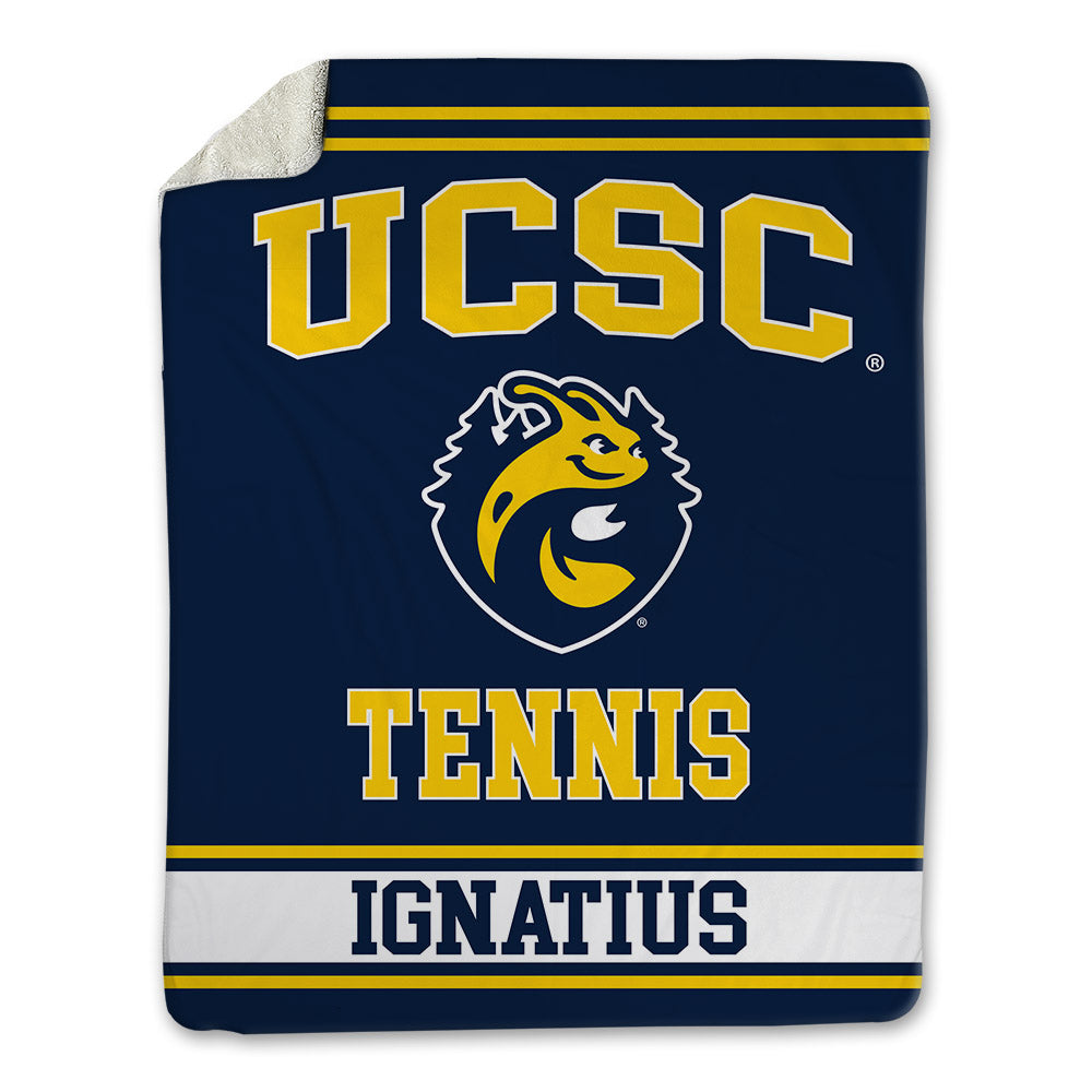 UCSC - NCAA Men's Tennis : Darren Ignatius - Blanket-0