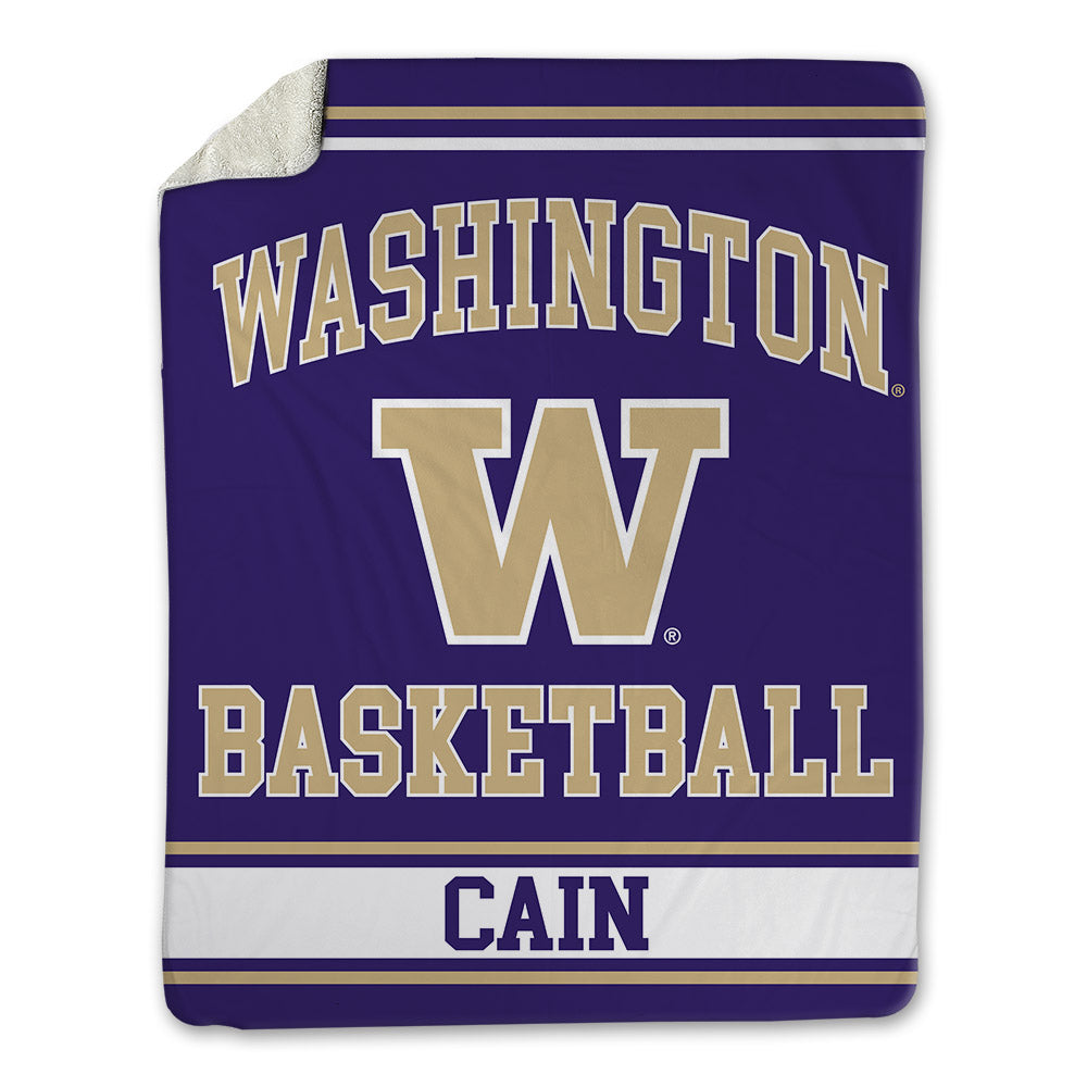 Washington - NCAA Women's Basketball : Nina Cain - Blanket-0