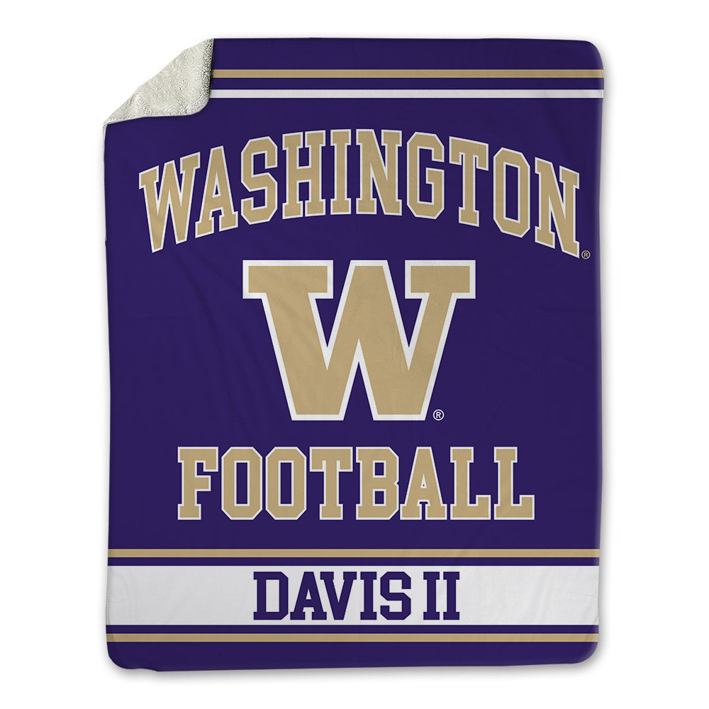 Washington - NCAA Football : Russell Davis II - Blanket-0