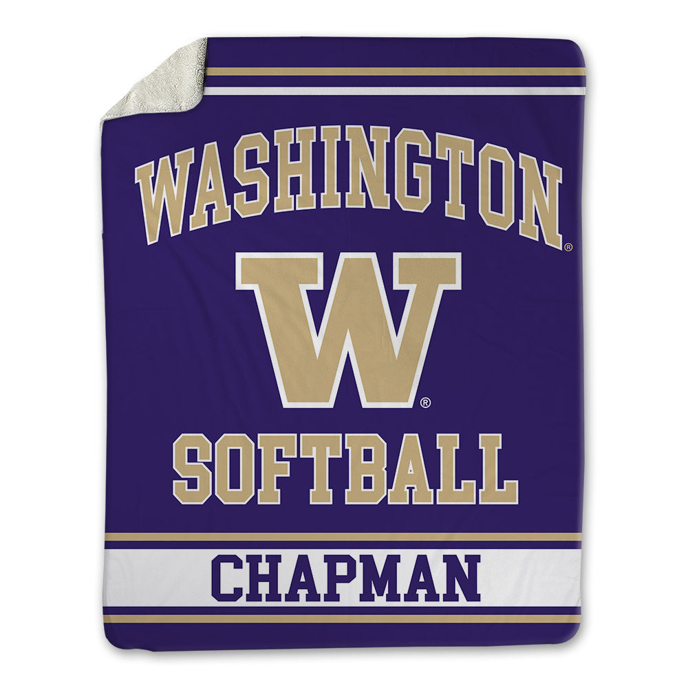 Washington - NCAA Softball : Scarlette Chapman - Blanket-0