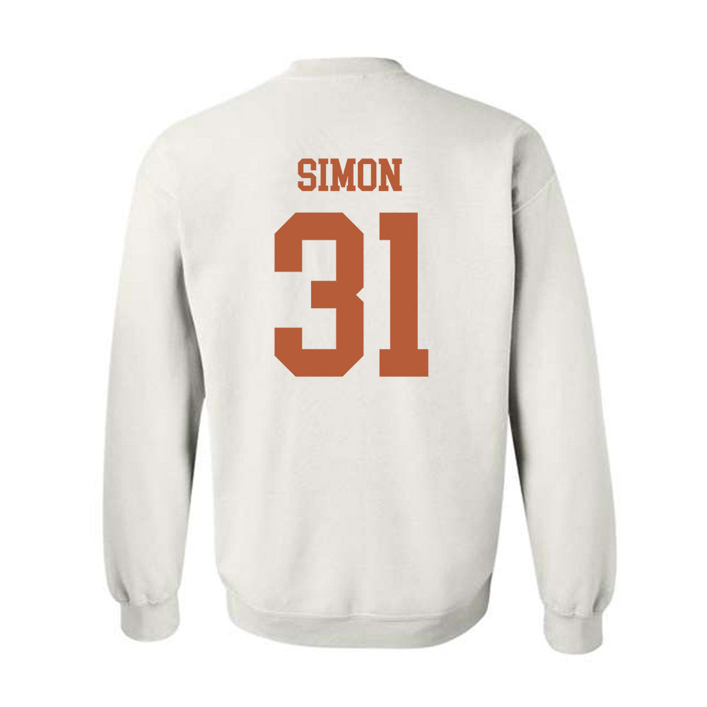 Texas - NCAA Football : James Simon - Classic Shersey Crewneck Sweatshirt-1