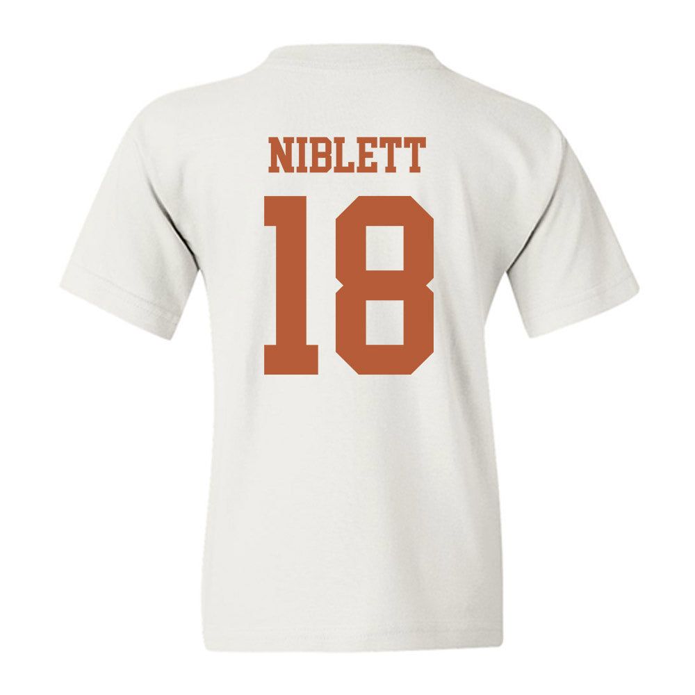 Texas - NCAA Football : Ryan Niblett - Classic Shersey Youth T-Shirt-1