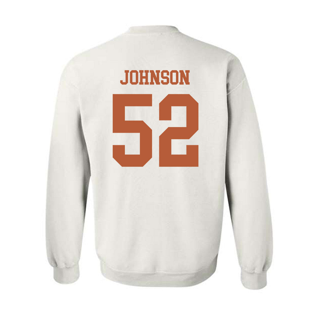 Texas - NCAA Football : James Johnson - Classic Shersey Crewneck Sweatshirt-1