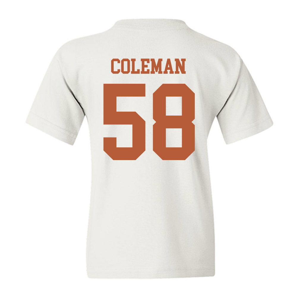 Texas - NCAA Football : Devin Coleman - Classic Shersey Youth T-Shirt-1