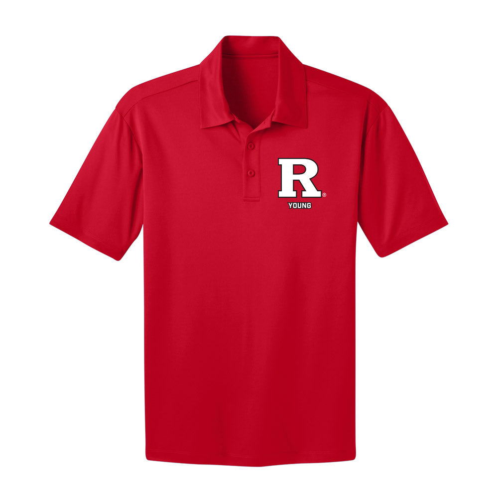 Rutgers - NCAA Women's Basketball : Deja Young - Activewear Polo Shirt-0