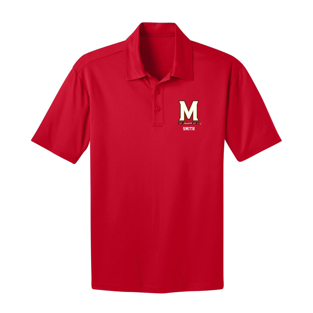 Maryland - NCAA Baseball : Evan Smith - Activewear Polo Shirt-0