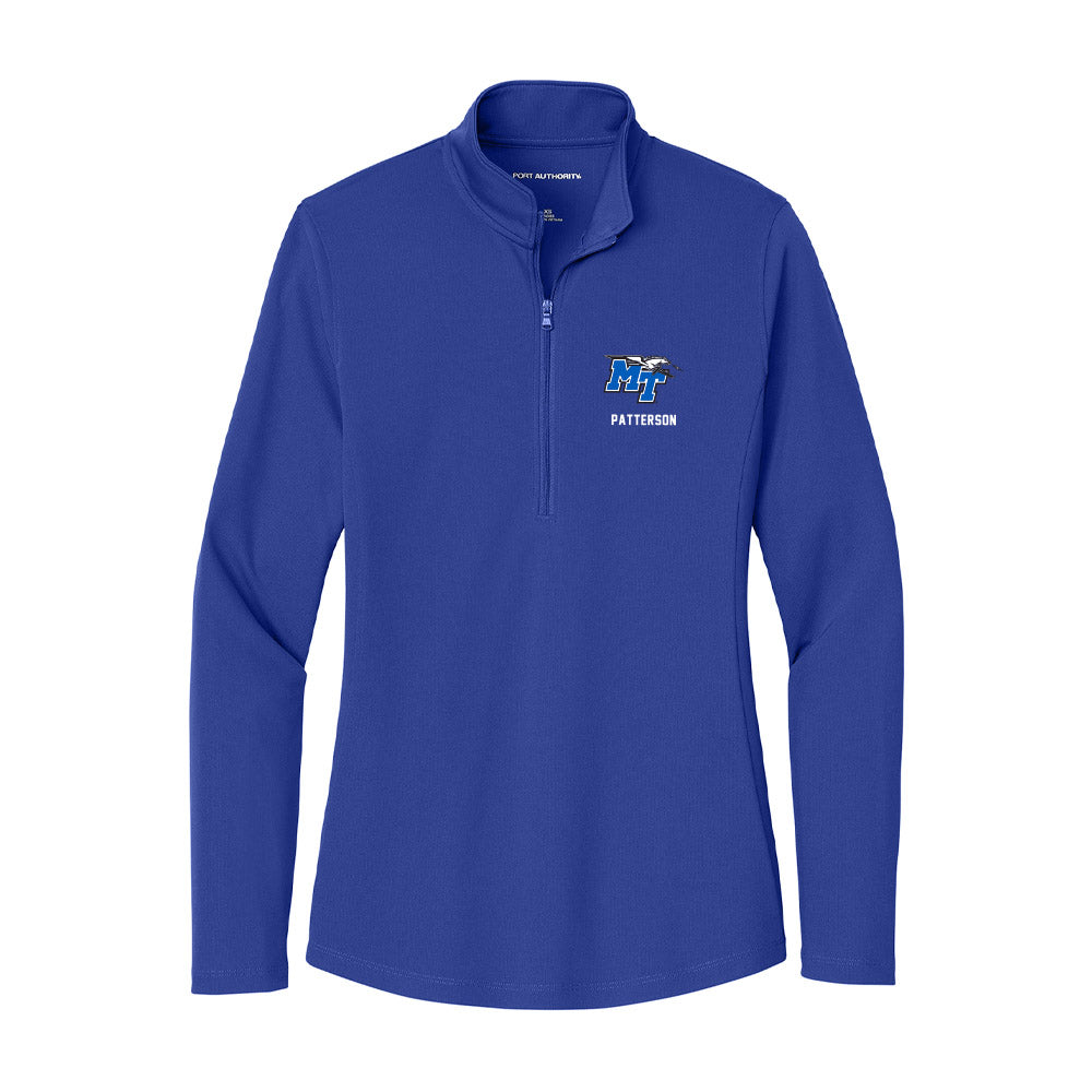 MTSU - NCAA Women's Soccer : Brynn Patterson - Women's Lightweight Quarter Zip Jacket-0