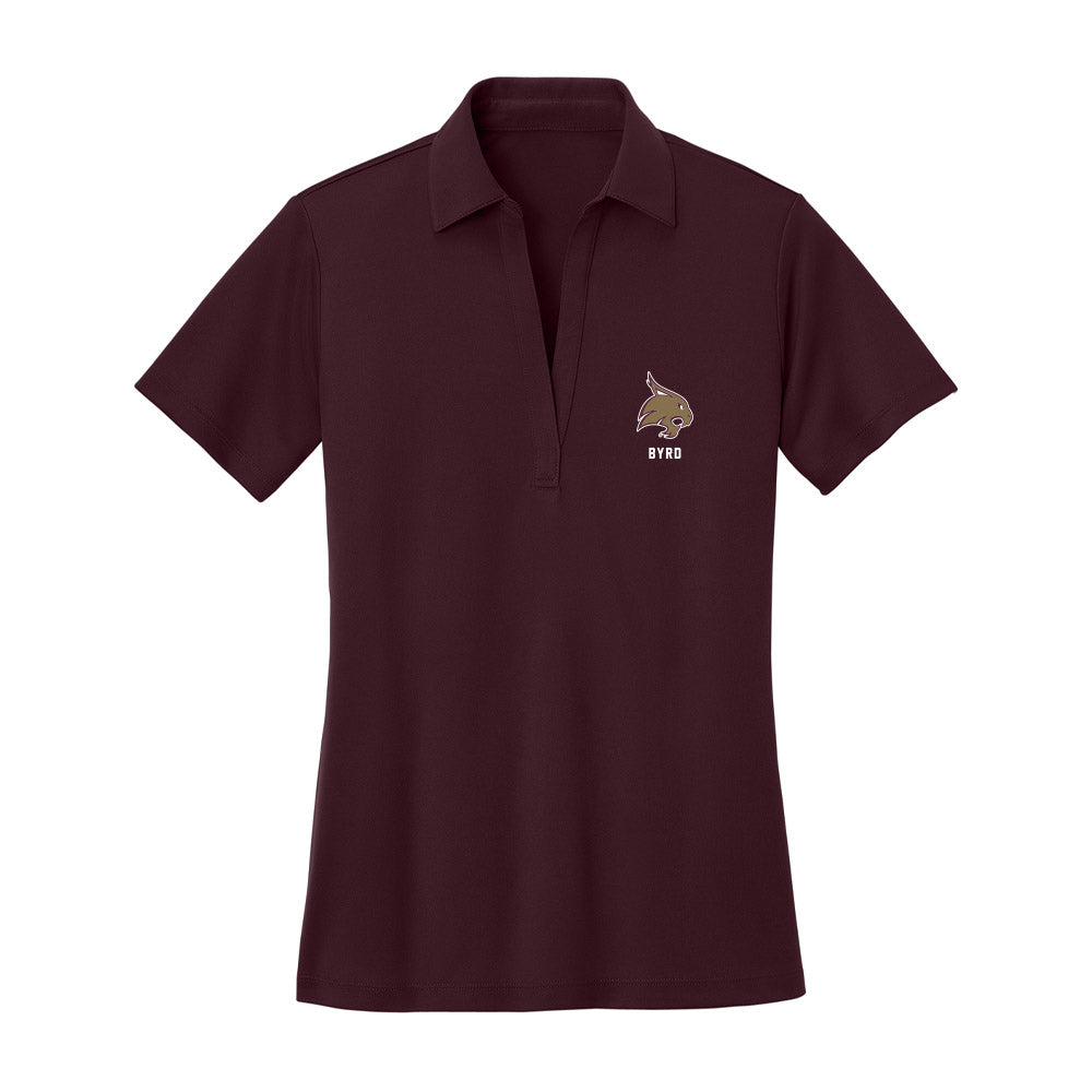 Texas State - NCAA Baseball : Cayden Byrd - Women's Activewear Polo Shirt-0