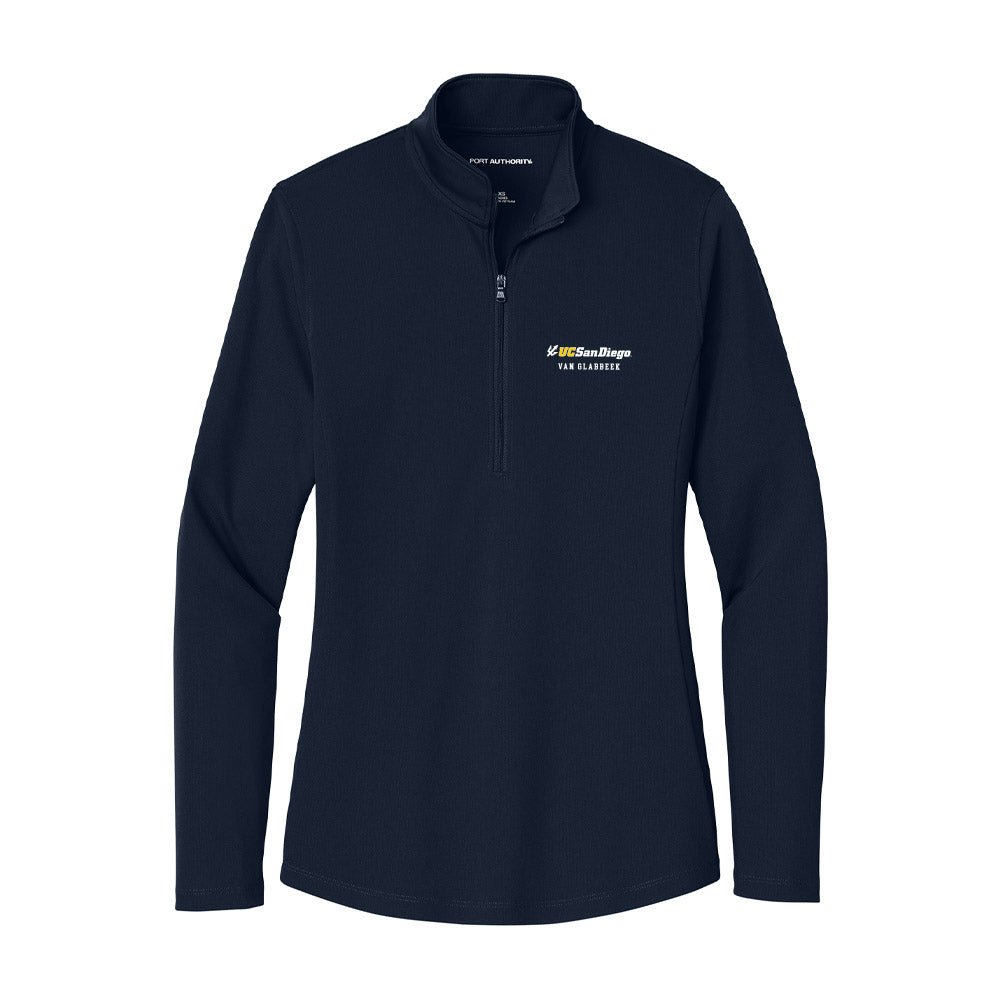 UCSD - NCAA Women's Rowing : Isabella Van Glabbeek - Women's Lightweight Quarter Zip Jacket-0