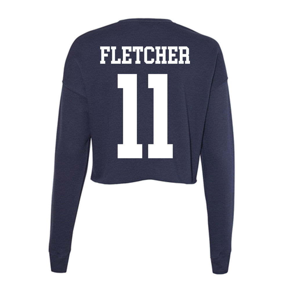 Kent State - NCAA Football : ZyAire Fletcher - Women's Cropped Crew Fleece-1