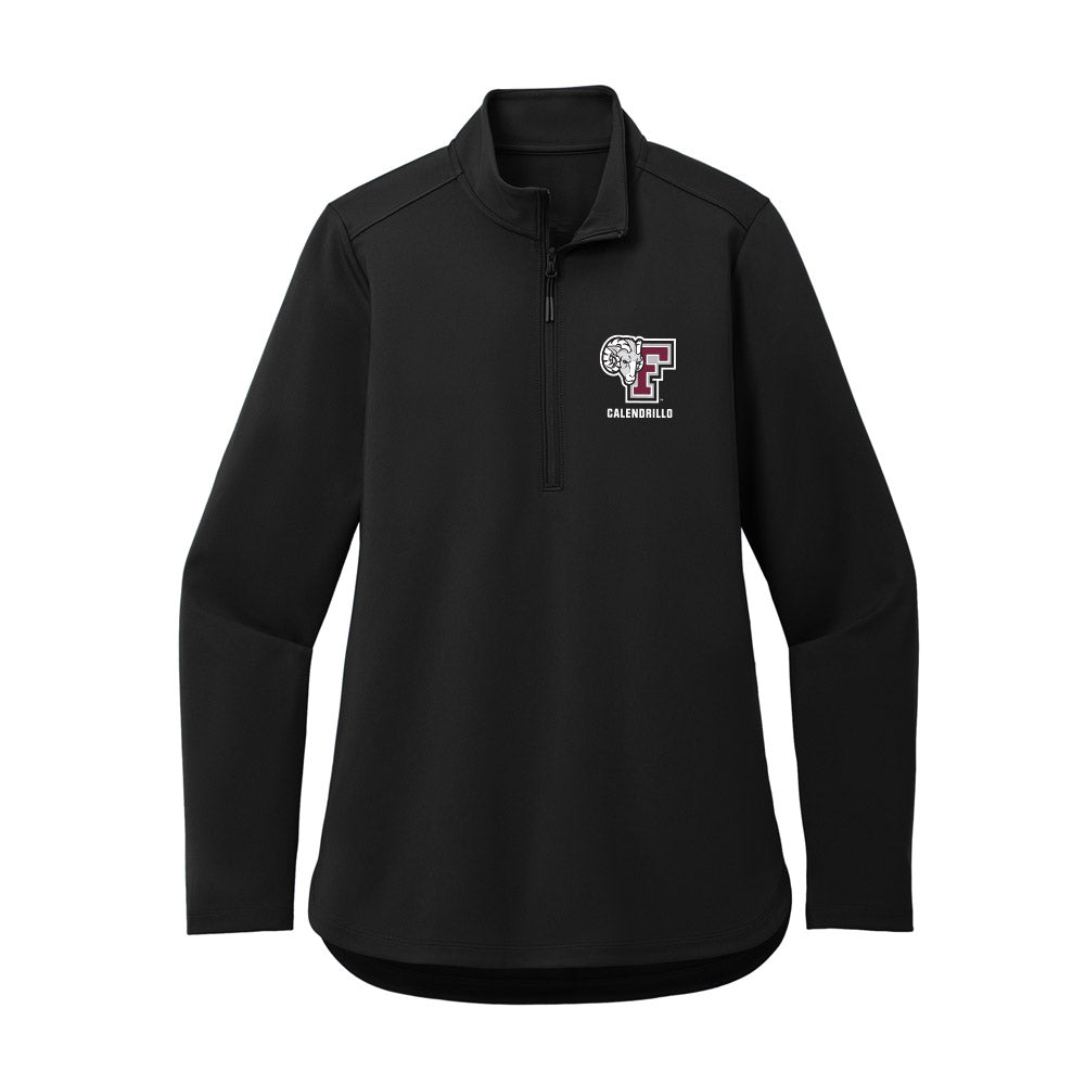 Fordham - NCAA Women's Rowing : Anna Calendrillo - Women's Premium Quarter Zip Jacket-0