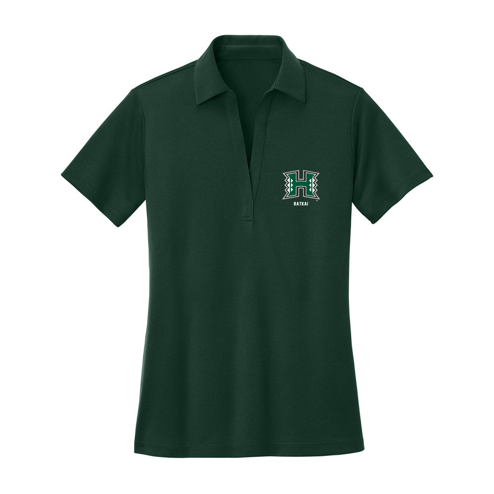 Hawaii - NCAA Women's Volleyball : Panna Ratkai - Women's Activewear Polo Shirt-1