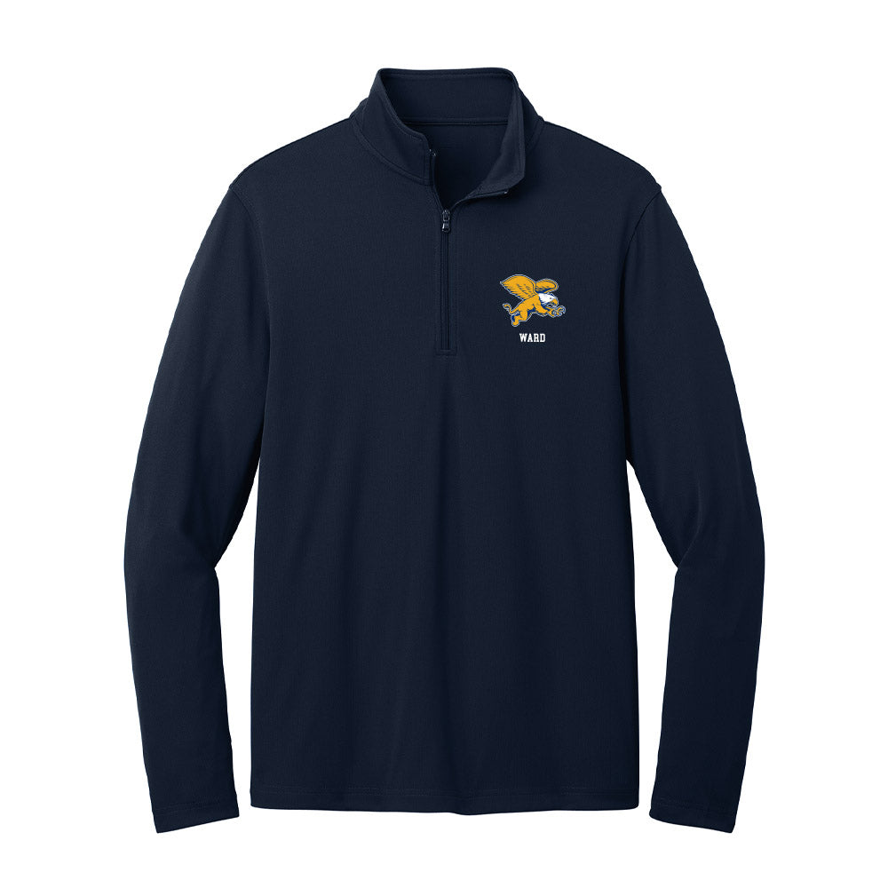 Canisius - NCAA Men's Lacrosse : TJ Ward - Lightweight Quarter Zip Jacket-0