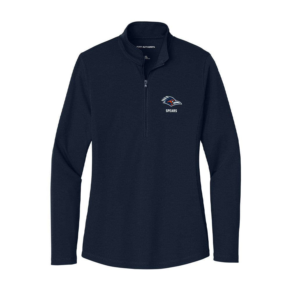 UTSA - NCAA Men's Basketball : Amir Spears - Women's Lightweight Quarter Zip Jacket-0