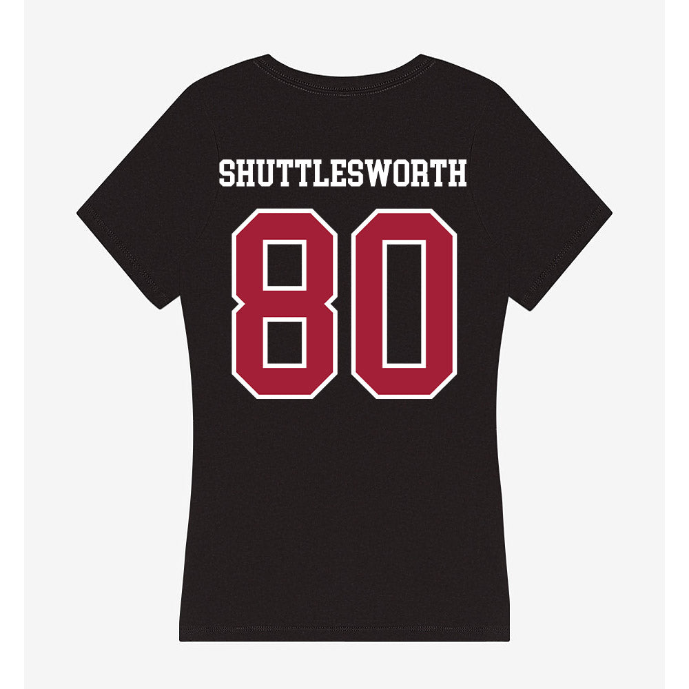 Alabama - NCAA Football : Jaxon Shuttlesworth - Women's V-Neck T-Shirt-1