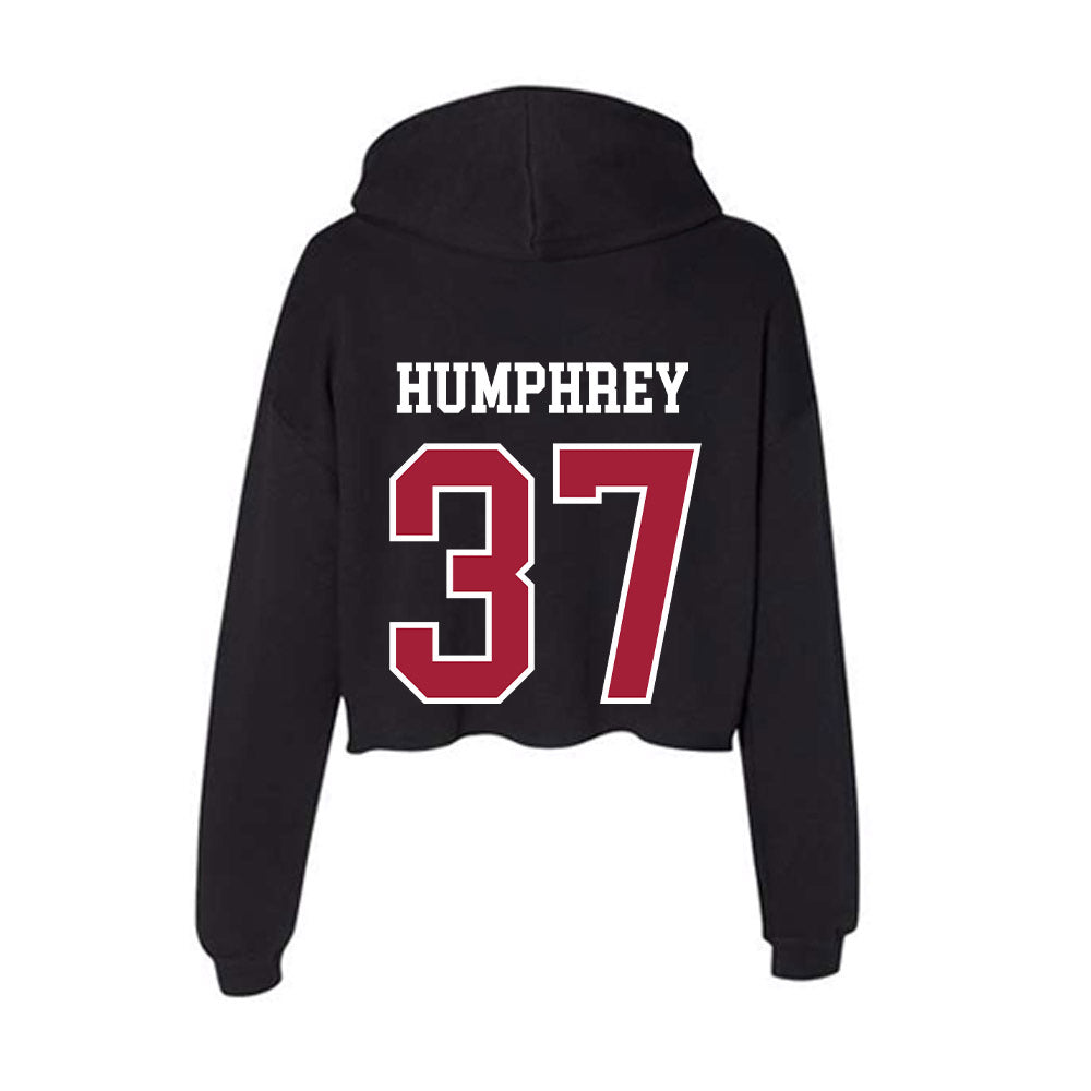 Alabama - NCAA Baseball : Kaden Humphrey - Women's Crop Fleece Hoodie-1