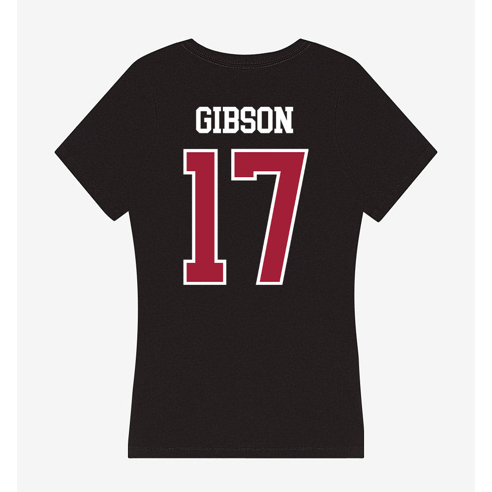 Alabama - NCAA Football : Zyan Gibson - Women's V-Neck T-Shirt-1