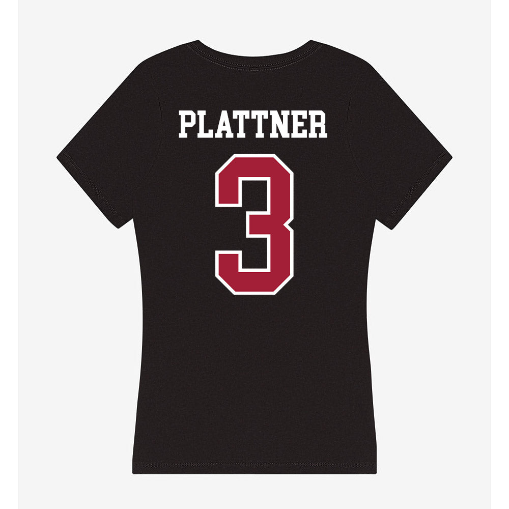 Alabama - NCAA Baseball : Will Plattner - Women's V-Neck T-Shirt-1