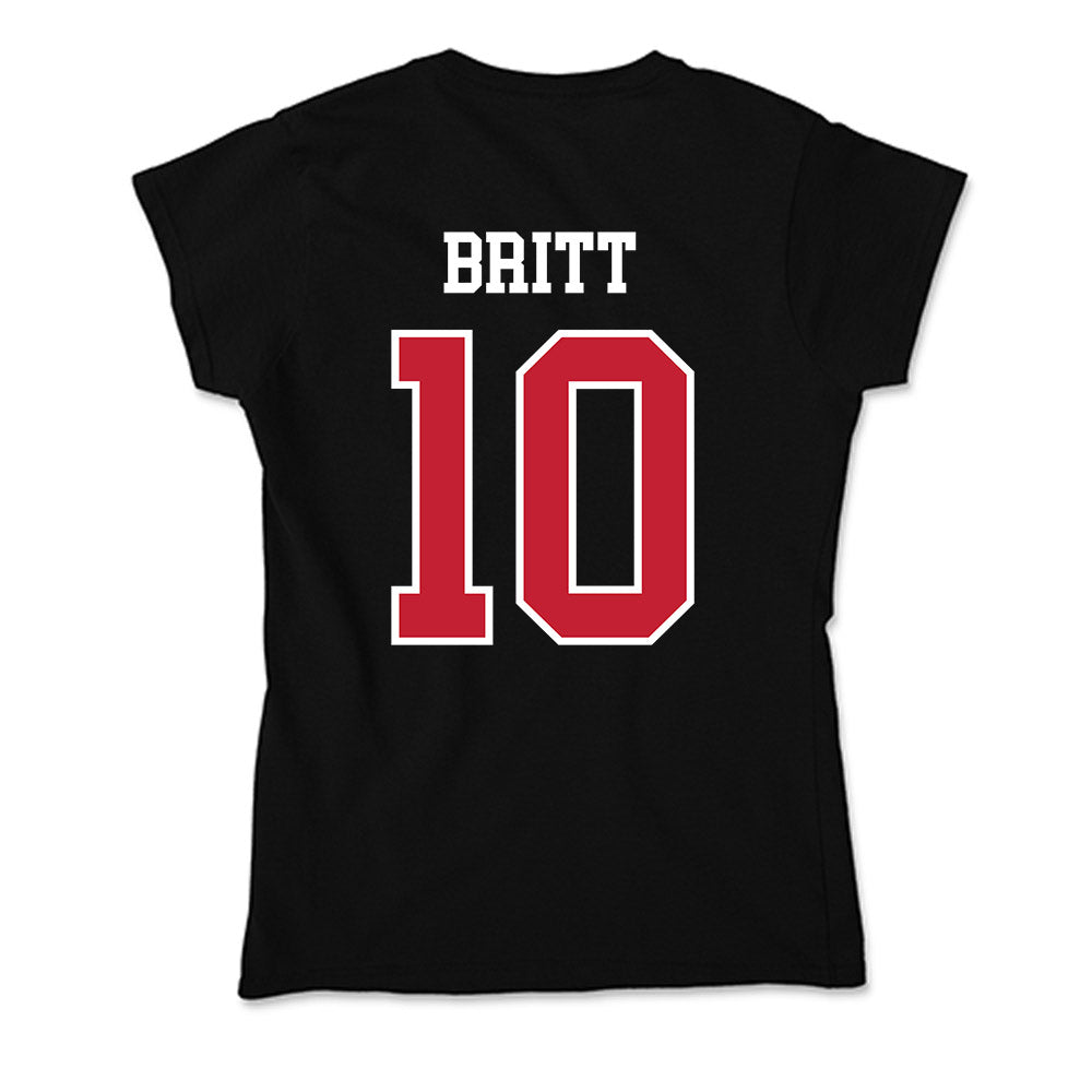 Ohio State - NCAA Women's Soccer : Elle Britt - Soft Style Women’s T-Shirt-1