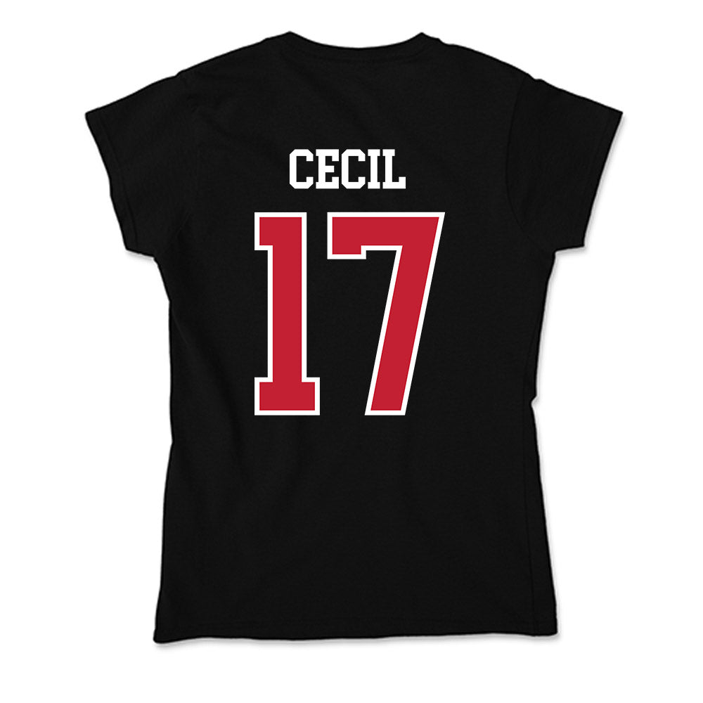 Ohio State - NCAA Baseball : Jack Cecil - Soft Style Women’s T-Shirt-1